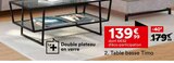 Table basse timo en promo chez But Troyes à 139,99 €