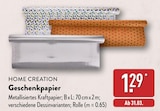 Geschenkpapier Angebote von HOME CREATION bei ALDI Nord Siegen für 1,29 €