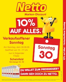 Netto Marken-Discount Prospekt der KW 35 "10% auf ALLES" Aktueller Netto Marken-Discount Prospekt "10% auf ALLES" Seite 1 von 2 Seiten