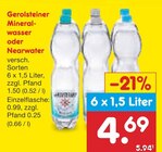 Mineralwasser oder Nearwater Angebote von Gerolsteiner bei Netto Marken-Discount Oranienburg für 4,69 €