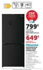 Réfrigérateur French Door 460L - HISENSE en promo chez Hyper U Roubaix à 649,00 €