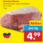 Aktuelles Schweine-Rücken Angebot bei Netto Marken-Discount in Salzgitter ab 4,99 €