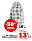 Sweat Plaid Sherpa dans le catalogue Super U