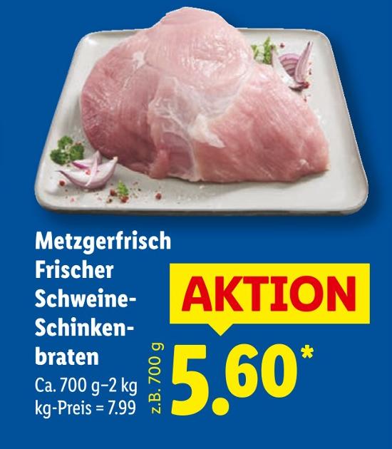 Metzgerfrisch Frischer Schweine-Schinkenbraten