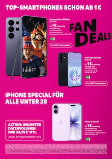 Smartphone im aktuellen Telekom Shop Prospekt (Frankfurt (Main)) Smartphone im Telekom Shop Prospekt "MAGENTA FAN-DEALS" mit 12 Seiten (Frankfurt (Main))