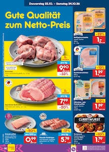 Rollbraten im aktuellen Netto Marken-Discount Prospekt (Erfurt) Rollbraten im Netto Marken-Discount Prospekt "Aktuelle Angebote" mit 75 Seiten (Erfurt)