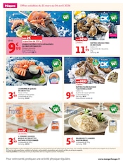 Promos Huîtres dans le catalogue "FÊTONS PÂQUES" de Auchan Hypermarché Huîtres en promo dans le catalogue Auchan Hypermarché à la page 8