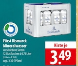 Fürst Bismarck Mineralwasser bei famila Nordost im Prospekt "" für 3,49 €