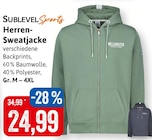 Herren-Sweatjacke im Angebot bei Kaufhaus Stolz in Rostock Herren-Sweatjacke Angebote von Sublevel Sports bei Kaufhaus Stolz Rostock für 24,99 €