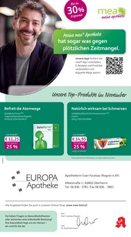 mea - meine apotheke Prospekt der KW 46 "Unsere November-Angebote" Aktueller mea - meine apotheke Prospekt "Unsere November-Angebote" Seite 1 von 4 Seiten