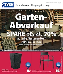 JYSK Prospekt für Prüm mit 13 Seiten JYSK Prospekt für Prüm: "Garten-Abverkauf - SPARE BIS ZU 70%", 13 Seiten, 12.07.2026 - 15.08.2026