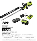 Taille-haies à batterie 36 v - RYOBI en promo chez E.Leclerc Taille-haies à batterie 36 v - RYOBI dans le catalogue E.Leclerc