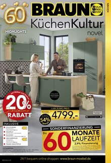 Küche im BRAUN Möbel-Center Prospekt "SOMMER, SONNE, LIEBLINGSPLATZ" mit 8 Seiten (Freiburg (Breisgau))
