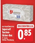 Supersoft Taschentücher-Box von GUT&GÜNSTIG für 0,85 € bei E center im Angebot Supersoft Taschentücher-Box von GUT&GÜNSTIG im aktuellen E center Prospekt