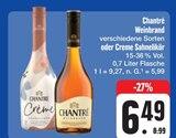 Weinbrand oder Creme Sahnelikör Angebote von Chantré bei E center Schweinfurt für 6,49 €