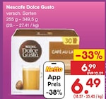 versch. Sorten von Nescafe Dolce Gusto für 6,49 € bei Netto Marken-Discount im Angebot versch. Sorten von Nescafe Dolce Gusto im aktuellen Netto Marken-Discount Prospekt