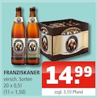 Aktuelle Franziskaner Angebote bei Getränke Oase in Dortmund Aktuelles Franziskaner Angebot bei Getränke Oase in Dortmund ab 14,99 €