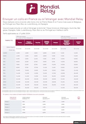 Catalogue Autres Magasins Mondial Relay en cours à Vaux-les-Prés et alentours, "Envoyer un colis en France ou à l'étranger avec Mondial Relay", 1 page, 01/01/2025 - 31/12/2025