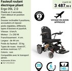 Fauteuil roulant électrique pliant - Technicien de Santé Fauteuil roulant électrique pliant à 3 487,95 € dans le catalogue Technicien de Santé