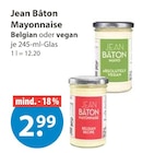 Mayonnaise Belgian oder vegan von Jean Bâton im aktuellen V-Markt Prospekt für 2,99 €