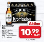 Pils im Angebot bei Markant Nordwest in Lemgo Pils Angebote von Krombacher bei Markant Nordwest Lemgo für 10,99 €