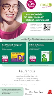 Aktueller mea - meine apotheke Prospekt "Unsere Oktober-Angebote" für Homburg Aktueller mea - meine apotheke Prospekt für Homburg mit Seiten