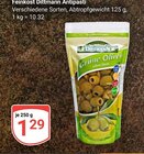 Aktuelles Feinkost Dittmann Antipasti Grüne Oliven Angebot bei GLOBUS in Saarbrücken ab 1,29 €