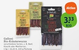 Bio-Kräuterwurz'n Beef im tegut Prospekt Bio-Kräuterwurz'n Beef von Galloni im aktuellen tegut Prospekt für 3,33 €