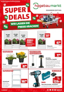 Bohrmaschine im Hagebaumarkt Prospekt "SUPER DEALS" mit 8 Seiten (Mönchengladbach)