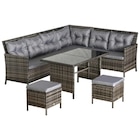 Outsunny Gartensitzgruppe grau Polyrattan im POCO Prospekt Outsunny Gartensitzgruppe grau Polyrattan im aktuellen POCO Prospekt für 500,99 €