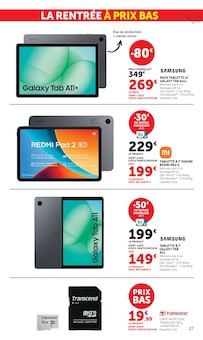 Promotion Tablette dans le prospectus Super U, valable du 18/08/2026 au 06/09/2026 Promo Tablette dans le catalogue Super U du moment à la page 27