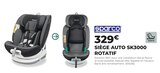 Siège auto SK3000 rotatif - Sparco en promo chez Feu Vert Paris à 329,00 €