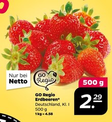 Erdbeeren von GO Regio im aktuellen NETTO mit dem Scottie Prospekt für 2.29€