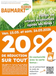 Prospectus Globus-Baumarkt à Fontoy: "GLOBUS BAUMARKT Immer eine Idee besser", 4} pages, 15/05/2026 - 16/05/2026