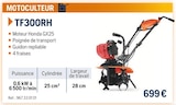 Motoculteur TF300RH - Husqvarna - Husqvarna à Le Chesnay Motoculteur TF300RH - Husqvarna en promo chez Husqvarna Le Chesnay à 699,00 €