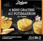 4 mini gratins au potimarron et au comté - Deluxe en promo chez Lidl Valenciennes à 3,39 €