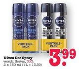 Deo Spray Fresh Active im Angebot bei E center in Mannheim Deo Spray Fresh Active Angebote von Nivea bei E center Mannheim für 3,99 €