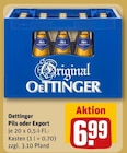 Pils oder Export Angebote von Oettinger bei REWE Weimar für 6,99 €