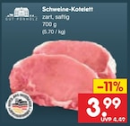 Aktuelles Schweine-Kotelett Angebot bei Netto Marken-Discount in Paderborn ab 3,99 €