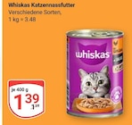 Katzennassfutter Angebote von Whiskas bei GLOBUS Mannheim für 1,39 €