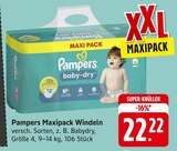 Maxipack Windeln Angebote von Pampers bei EDEKA Saarbrücken für 22,22 €