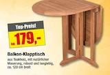 Balkon-Klapptisch im Angebot bei wohnstore Westermann in Gütersloh Balkon-Klapptisch Angebote bei wohnstore Westermann Gütersloh für 179,00 €