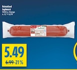 Jagdwurst im diska Prospekt Jagdwurst von Heimatland im aktuellen diska Prospekt für 5,49 €