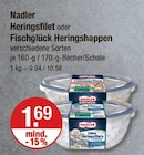 Heringsfilet oder Fischglück Heringshappen von Nadler im aktuellen V-Markt Prospekt für 1,69 €