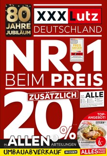 XXXLutz Möbelhäuser Prospekt "NR.1 BEIM PREIS" mit  Seiten (Essen)