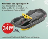 Aktuelles Kunststoff Bob Alpen Space Angebot bei V-Markt in München ab 34,99 €