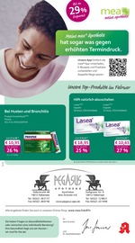 mea - meine apotheke Apotheken Prospekt der aktuellen Woche mit 4 Seiten, gültig von 01.02.2026 bis 28.02.2026, in Falkensee und Umgebung Aktueller mea - meine apotheke Apotheken Prospekt in Falkensee und Umgebung, "Unsere Februar-Angebote" mit 4 Seiten, 01.02.2026 - 28.02.2026