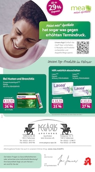 mea - meine apotheke Prospekt Unsere Februar-Angebote mit 4 Seiten