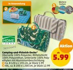Camping-und-Picknick-Decke Angebote von Home Ideas Seasons bei Penny-Markt Mühlhausen für 5,99 €