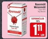 Weizenmehl Type 405 von Rosenmehl im aktuellen EDEKA Prospekt für 1,11 €